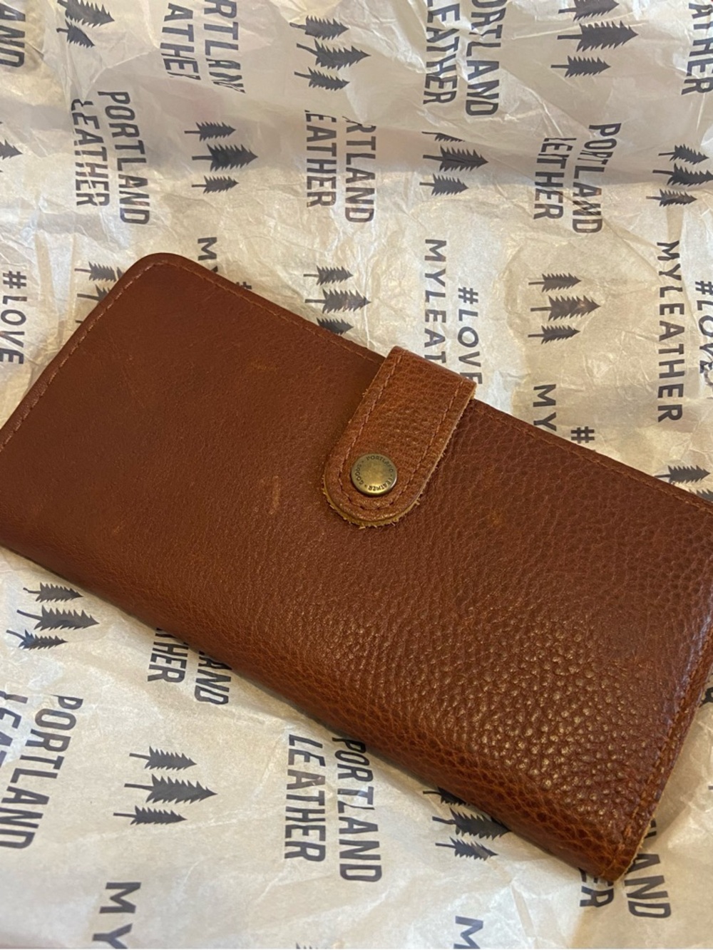 Portland Leather Nutmeg Bifold Leather Wallet